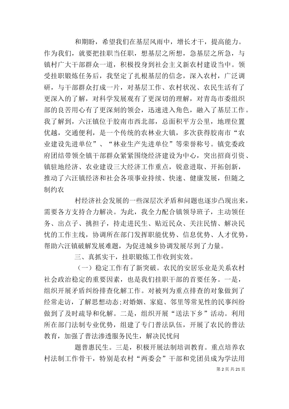 挂职干部年度考核个人工作总结_第2页