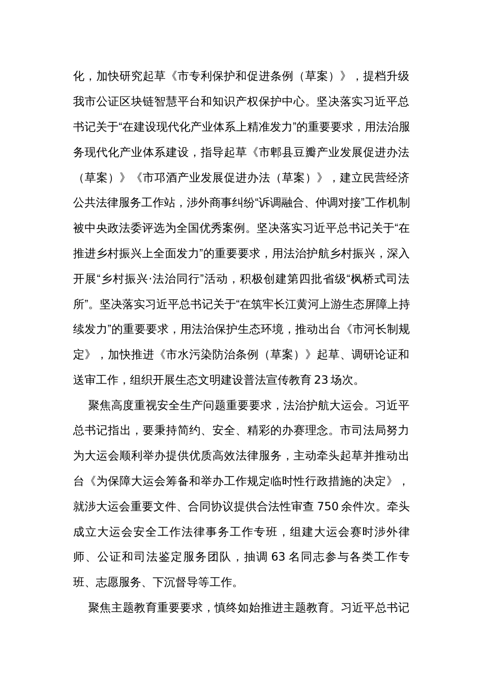 在全市政法工作年度重点任务推进会上的汇报发言_第3页