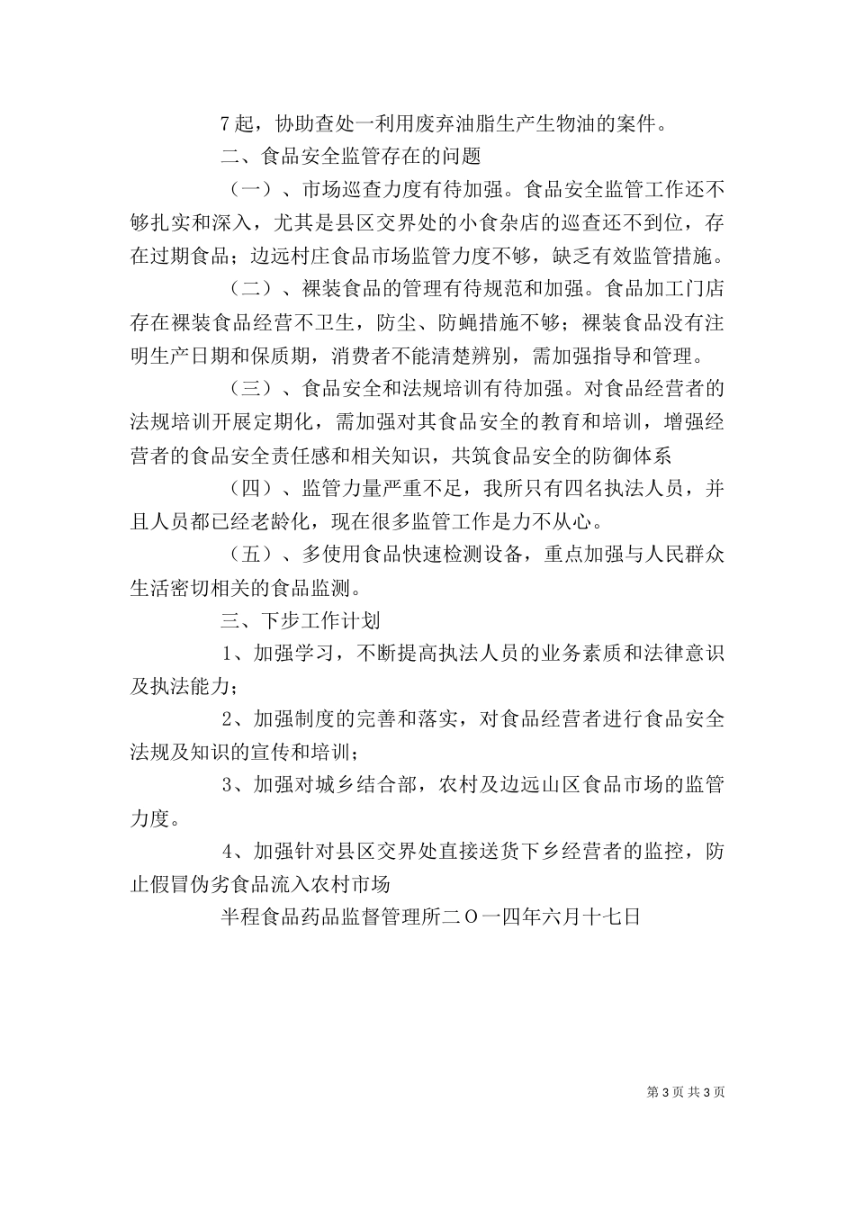 食药监所年度个人工作总结（二）_第3页