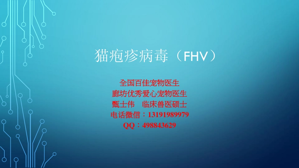 猫疱疹病毒FHV[18页]_第1页