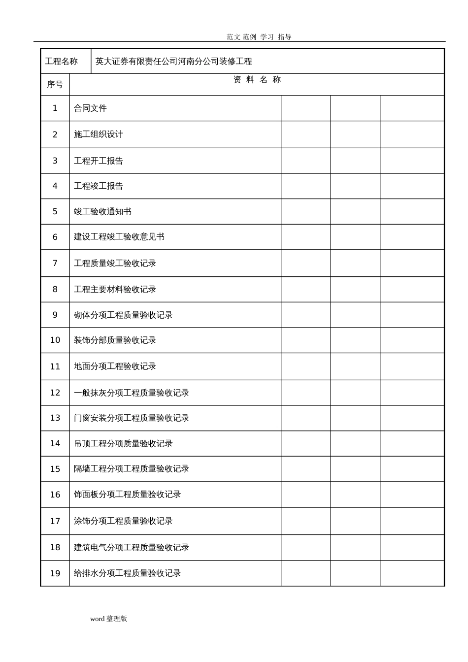 精装修工程竣工资料全部[202页]_第3页