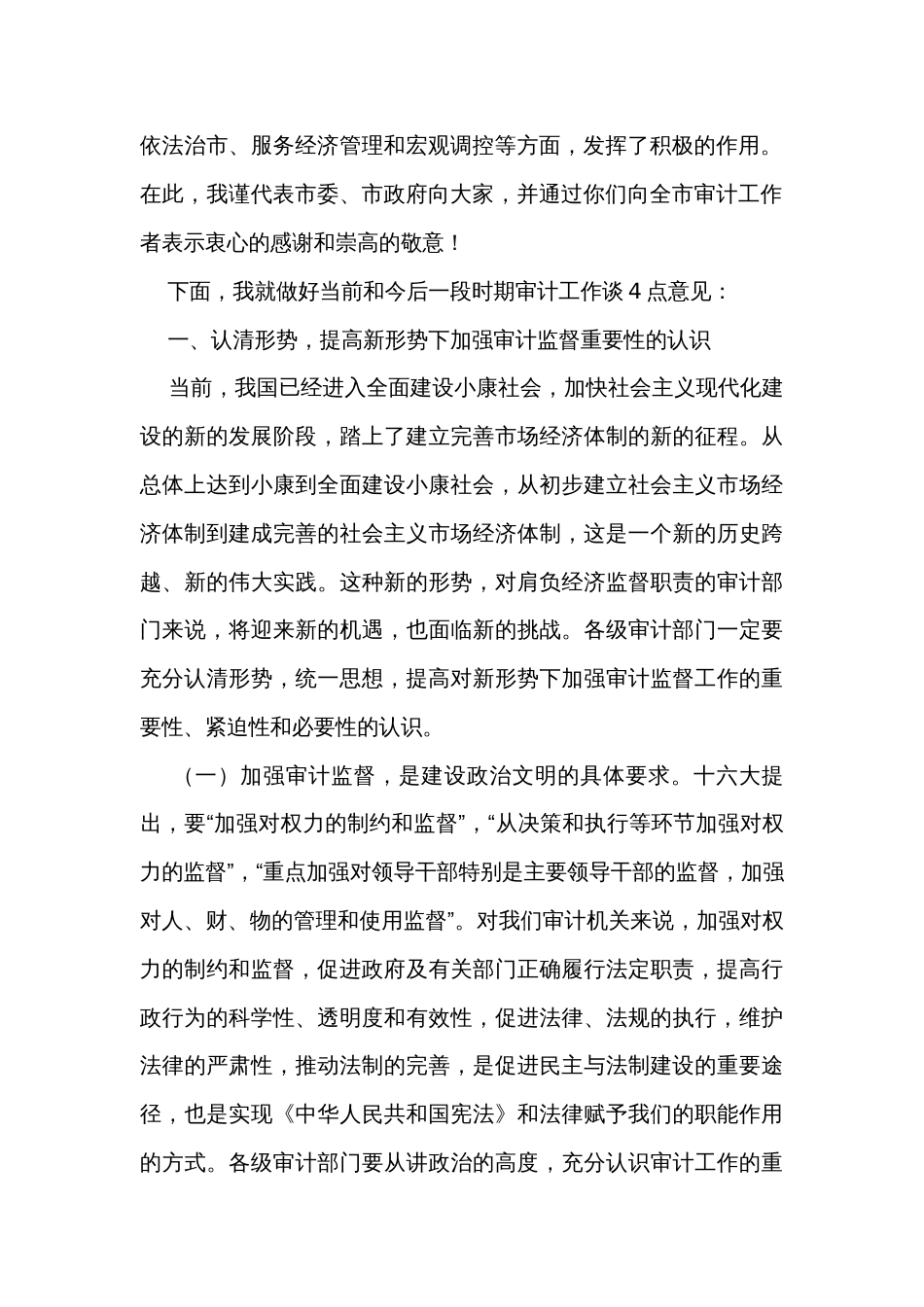 在全市审计工作会议上的讲话（2篇）_第2页