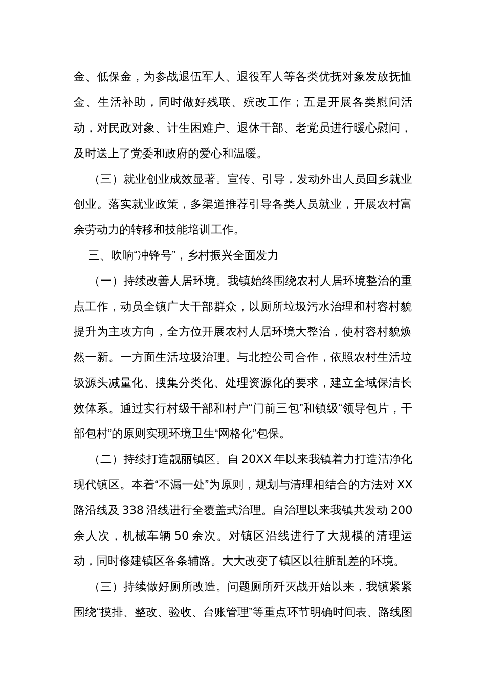 乡镇年度工作总结_第3页