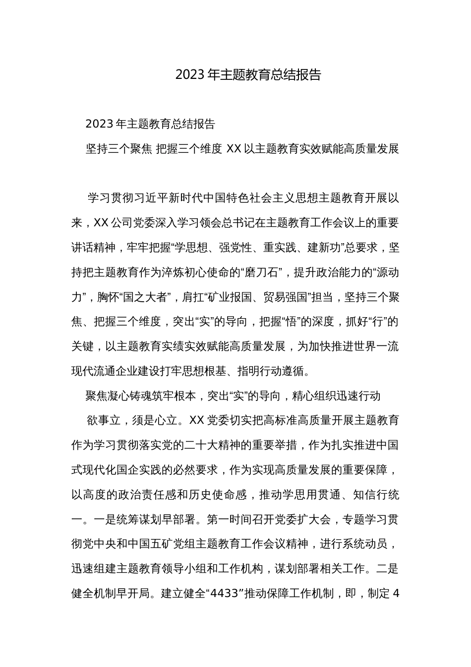 2023年主题教育总结报告_第1页