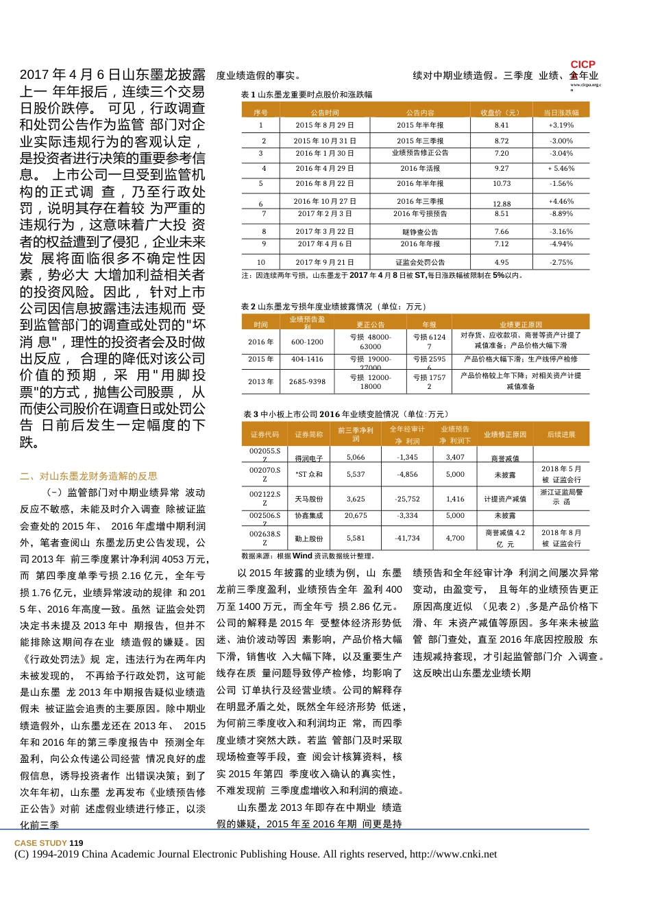 上市公司未经审计财务信息可靠性探析基于山东墨龙财务造假案的思考黄路_第3页