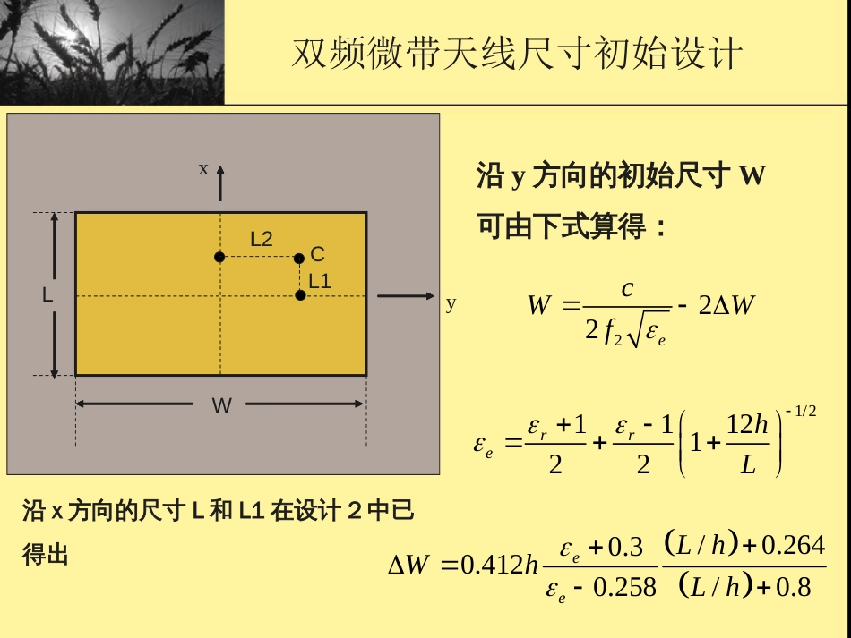 设计3： 双频微带天线设计[18页]_第3页