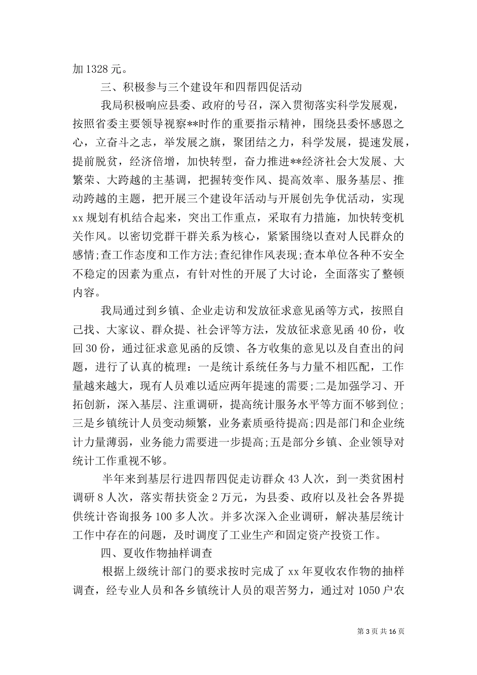 统计局工作总结模板4篇_第3页