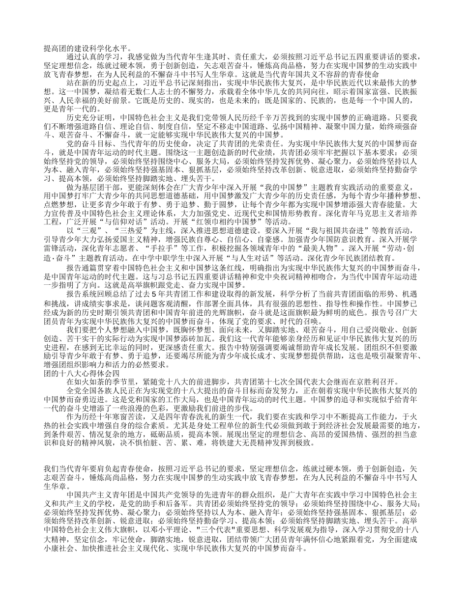 学习团的十八大精神心得体会[4页]_第2页