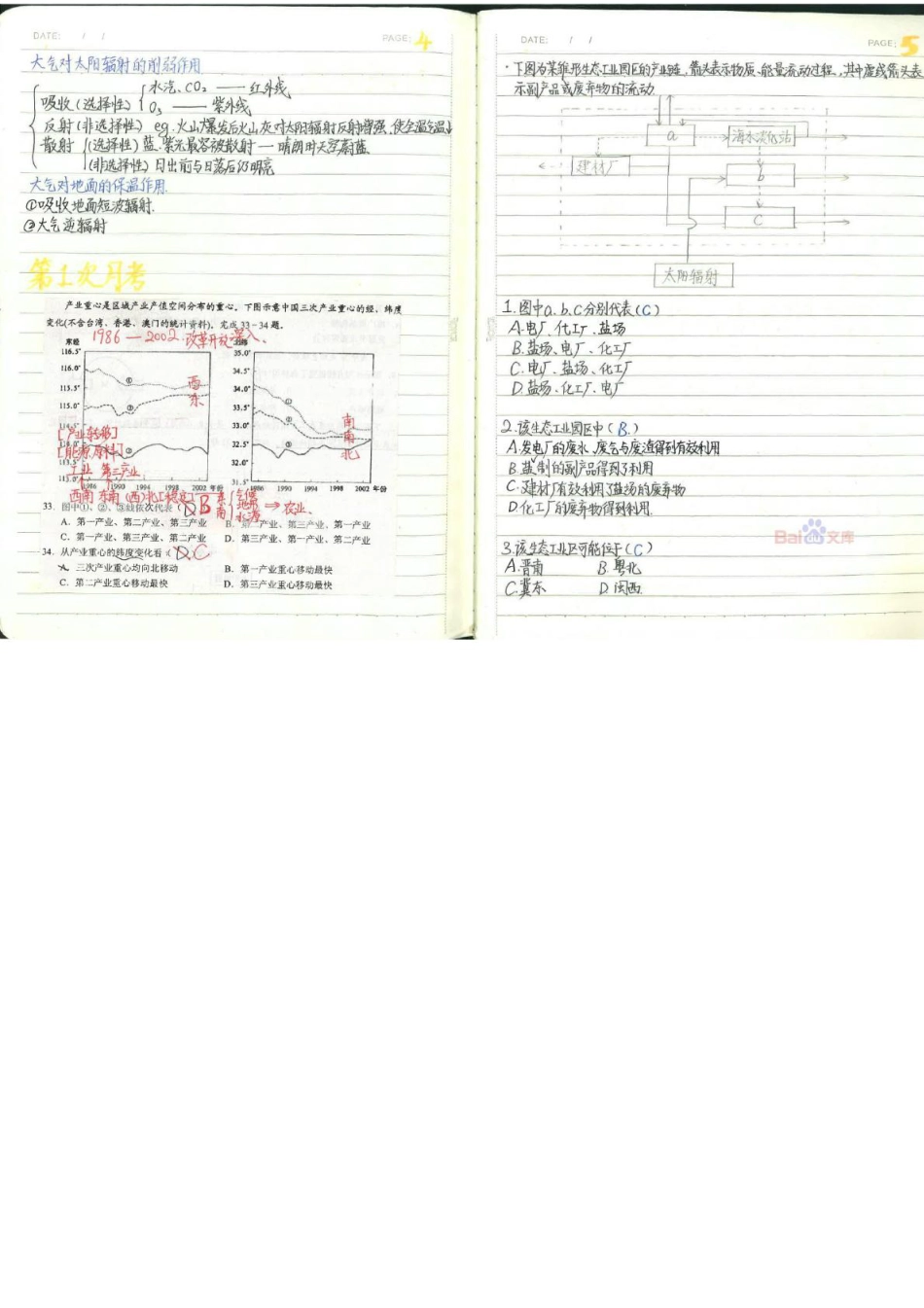 漯河高中文科学霸高中地理笔记2014高考状元笔记[40页]_第3页