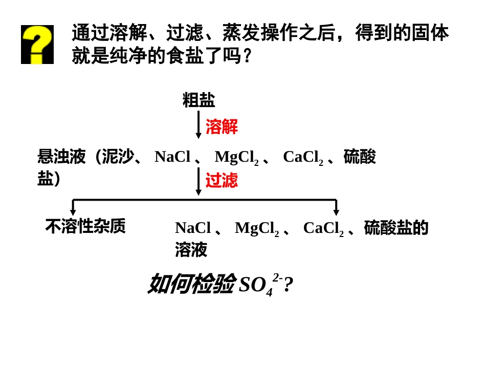 2017新高考高一《粗盐提纯及离子检验》_第3页