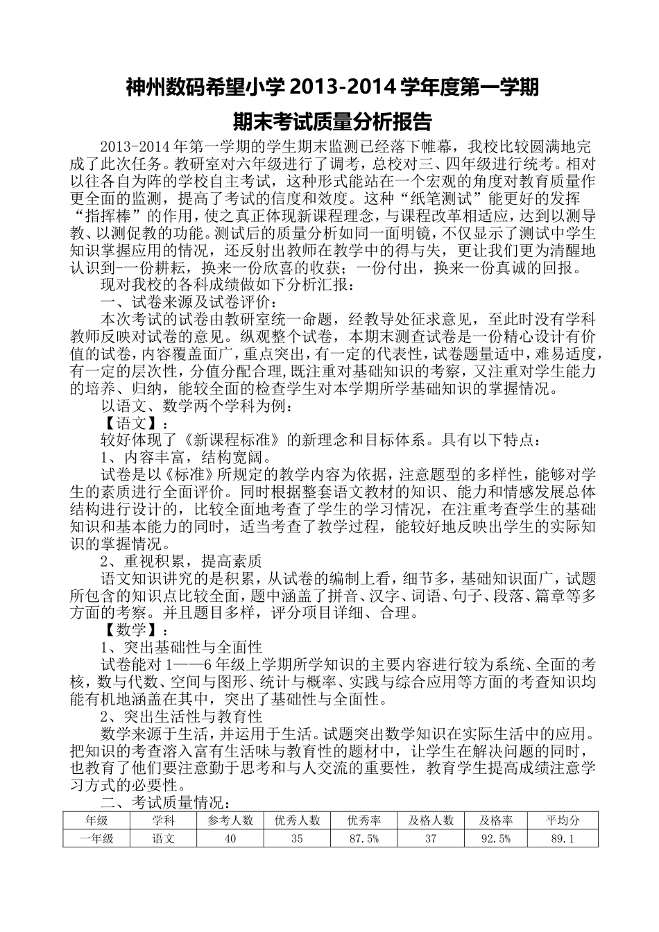 期末考试质量分析报告[7页]_第1页