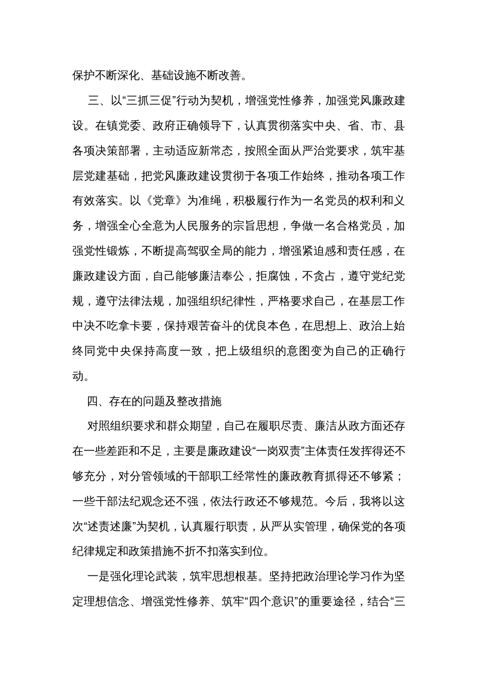 镇党建办主任2023年度述职报告 _第3页