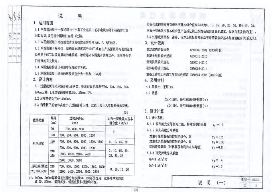 12ZG313钢筋混凝土过梁_第2页