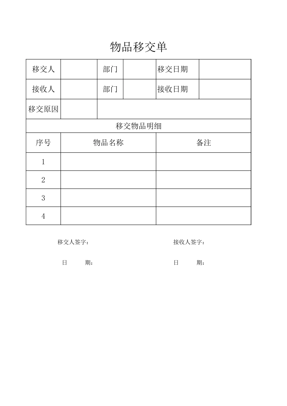 物品移交单[3页]_第1页