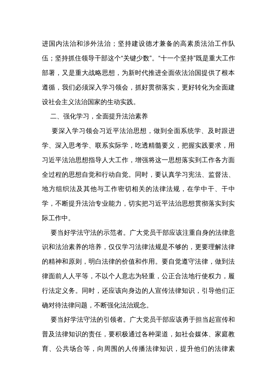 党课讲稿：以扎实工作推动全面依法治国落地生根_第3页