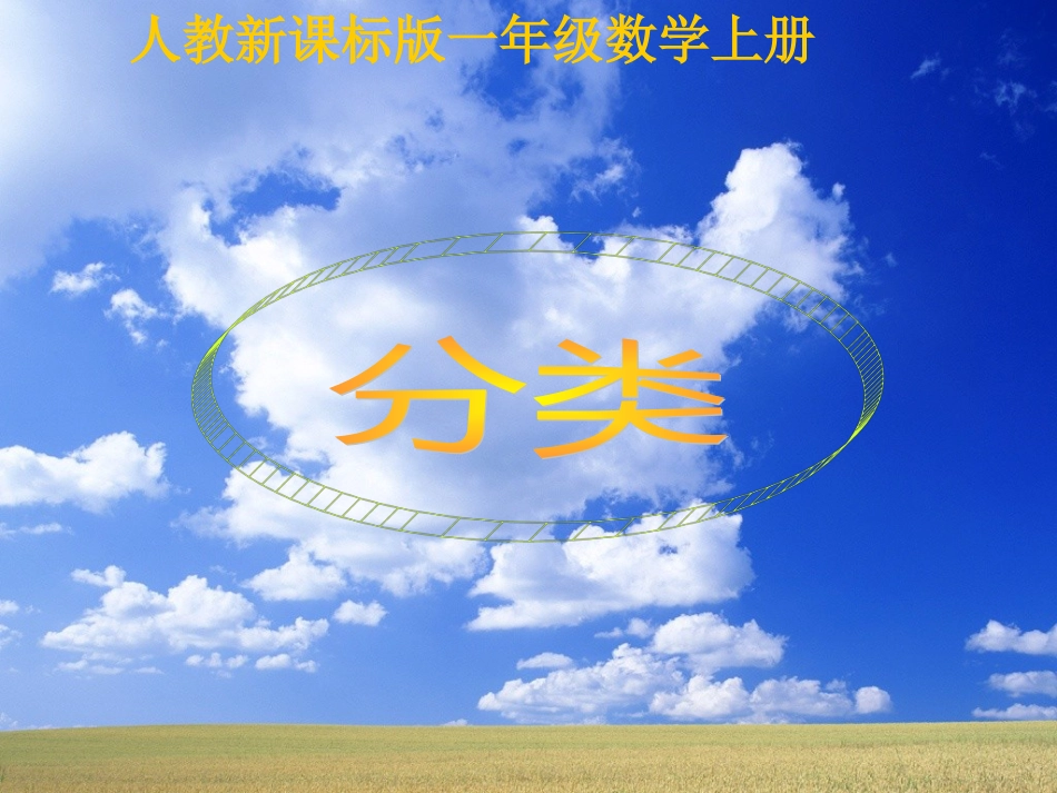 新人教版一年级下册分类与整理(已审核)_第1页