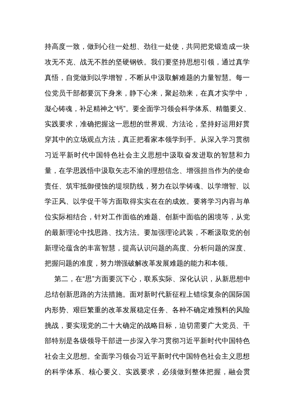 在2023年主题教育专题学习研讨会上的发言_第2页