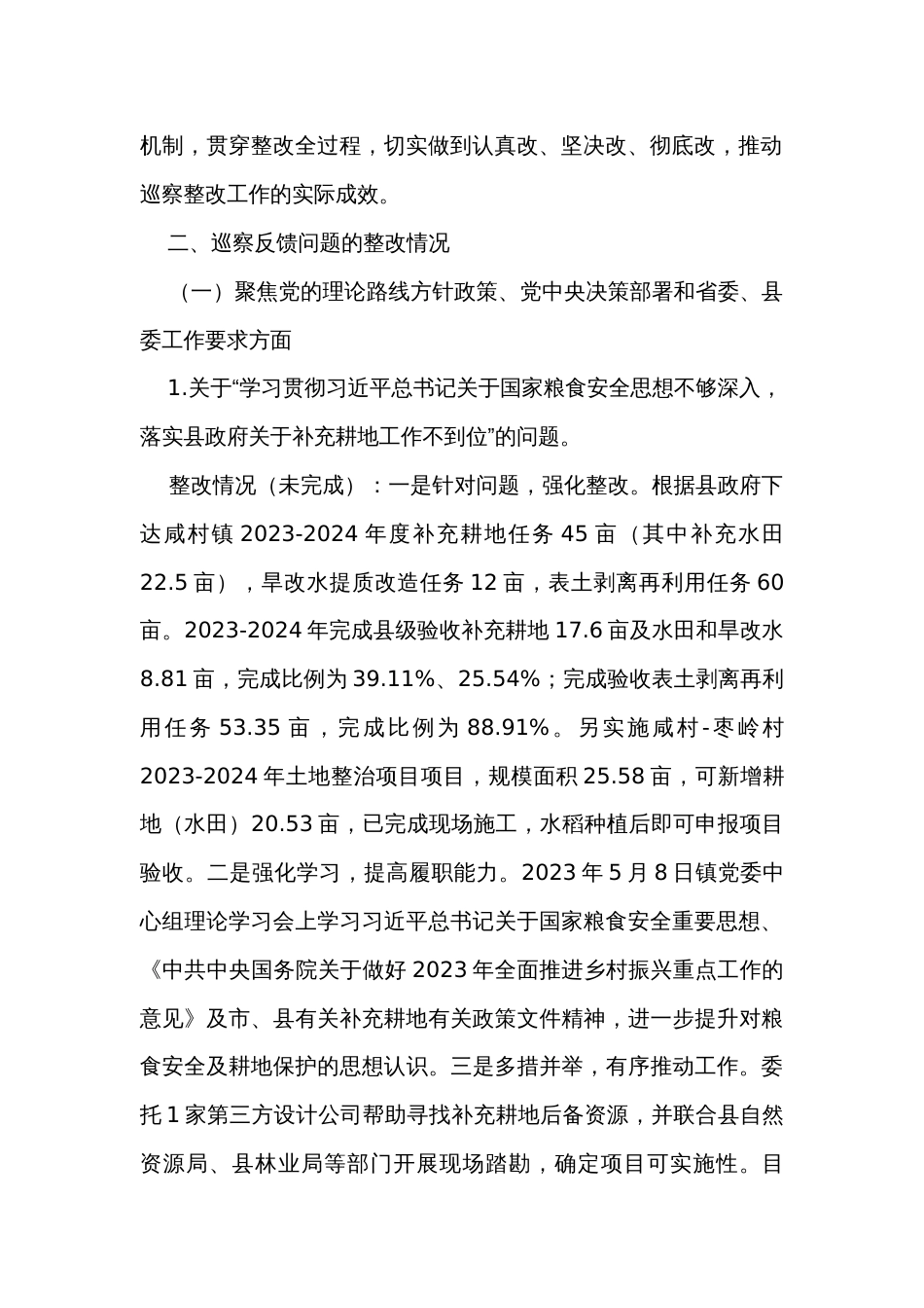 主题教育村党支部检视整改问题清单_第2页