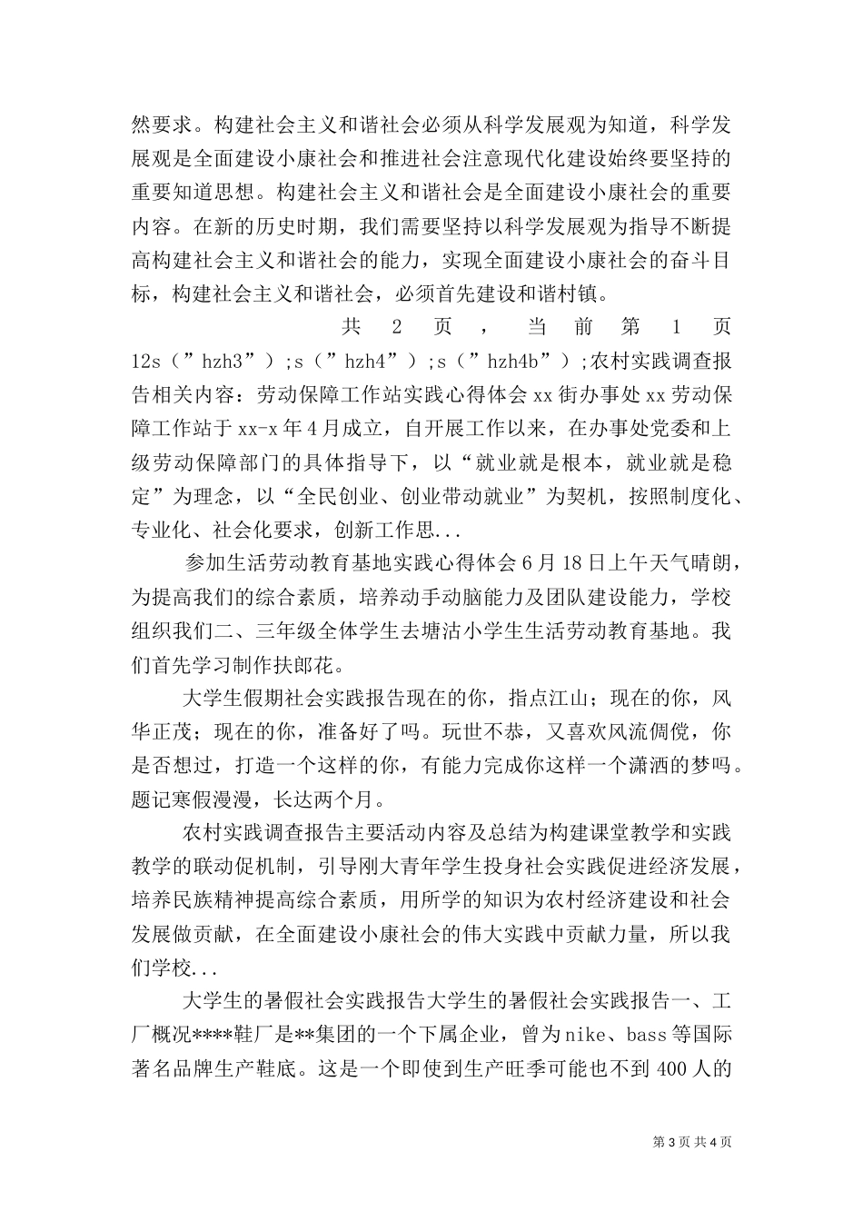 农村实践调查报告（五）_第3页