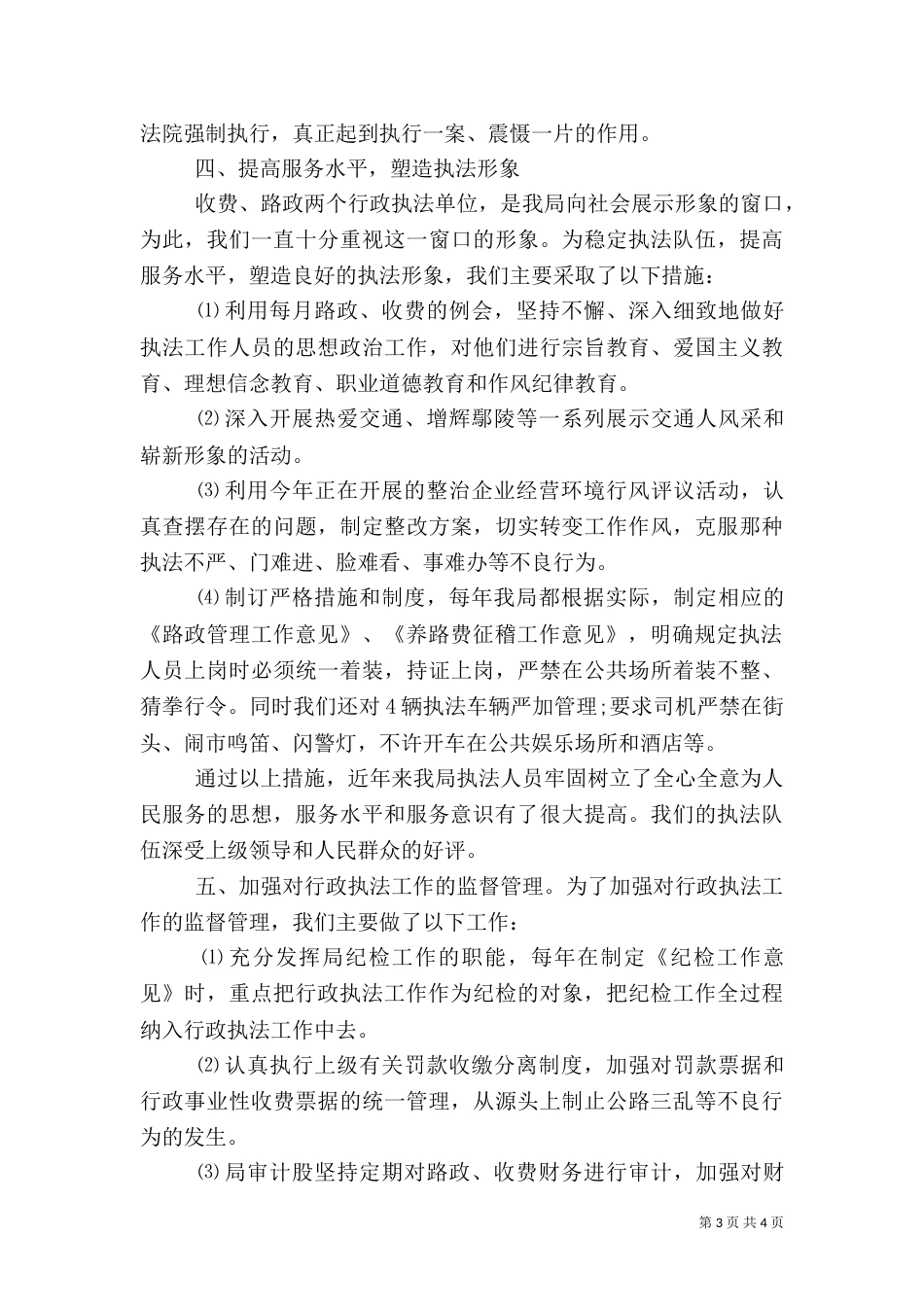 行政执法工作总结（八）_第3页