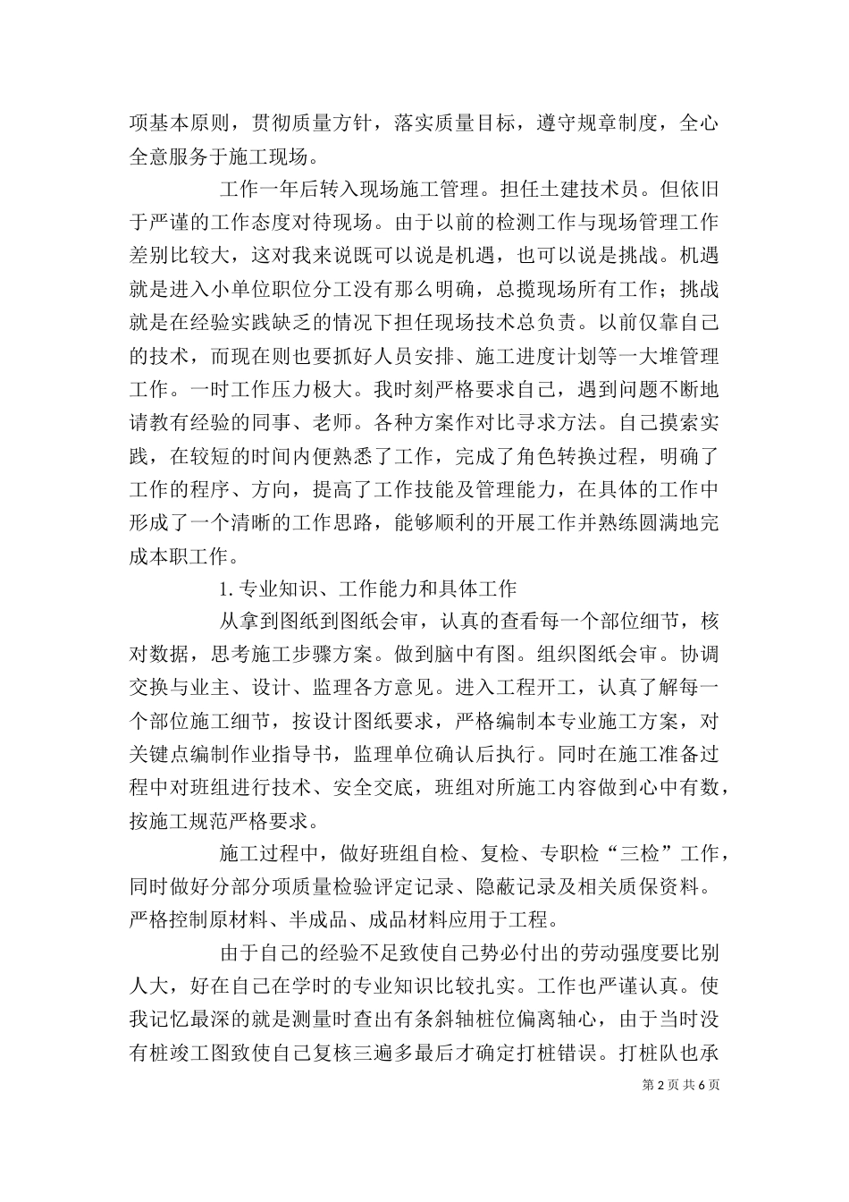个人工作总结格式范本_第2页