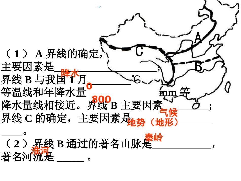 人教版八年级地理下册读图总复习课件共39_第3页