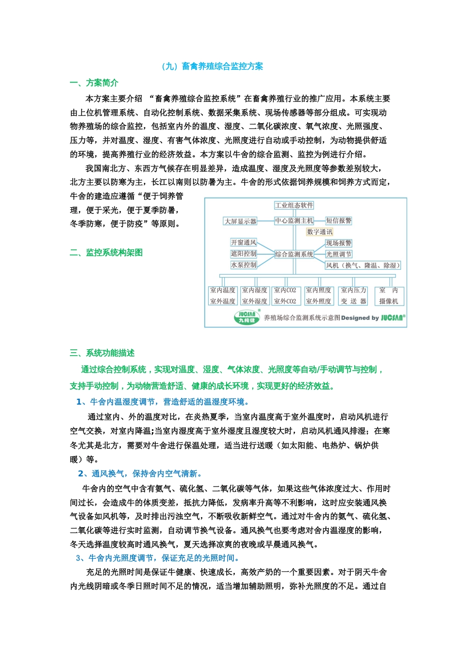 9九畜禽养殖综合监控方案x_第1页