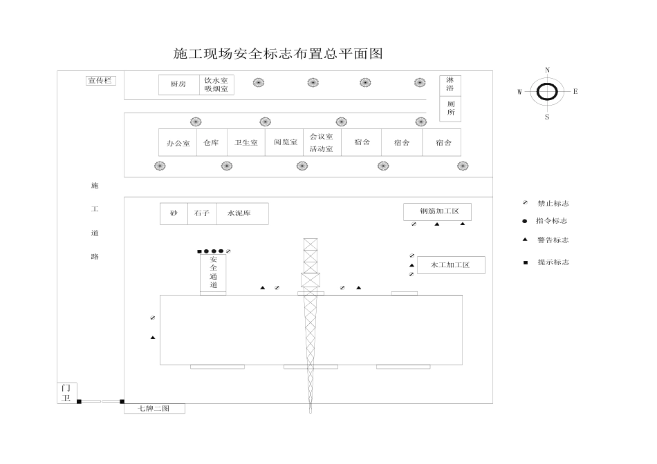 02施工现场安全标志布置总平面图[2页]_第3页