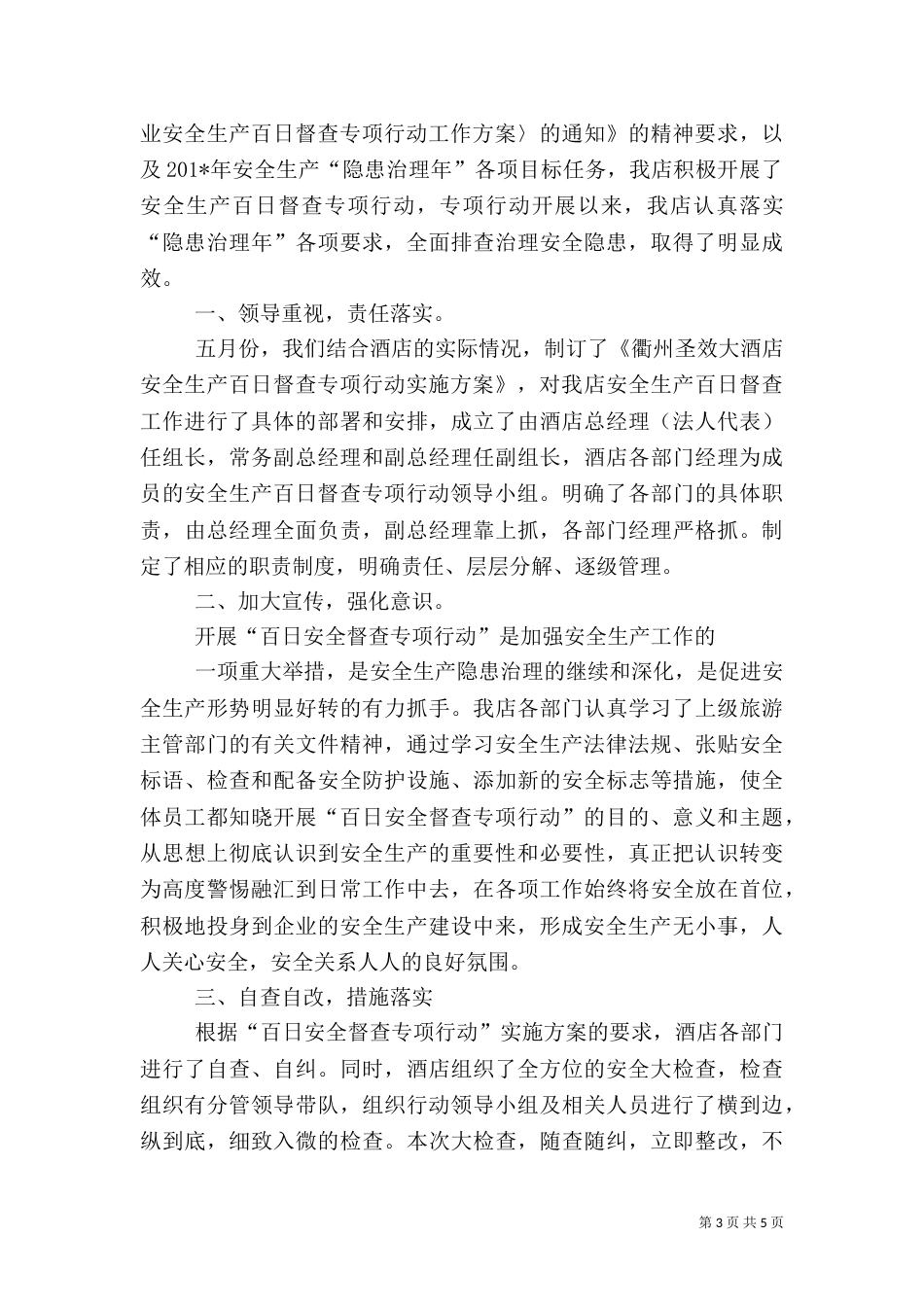 安全生产百日督查专项行动工作总结（三）_第3页