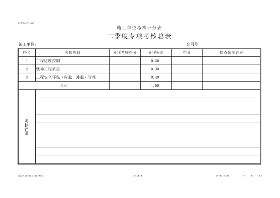 施工单位考核评分表  [20页]_第3页