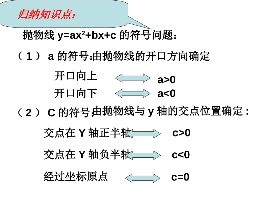 26.2.2二次函数中的符号问题_第2页