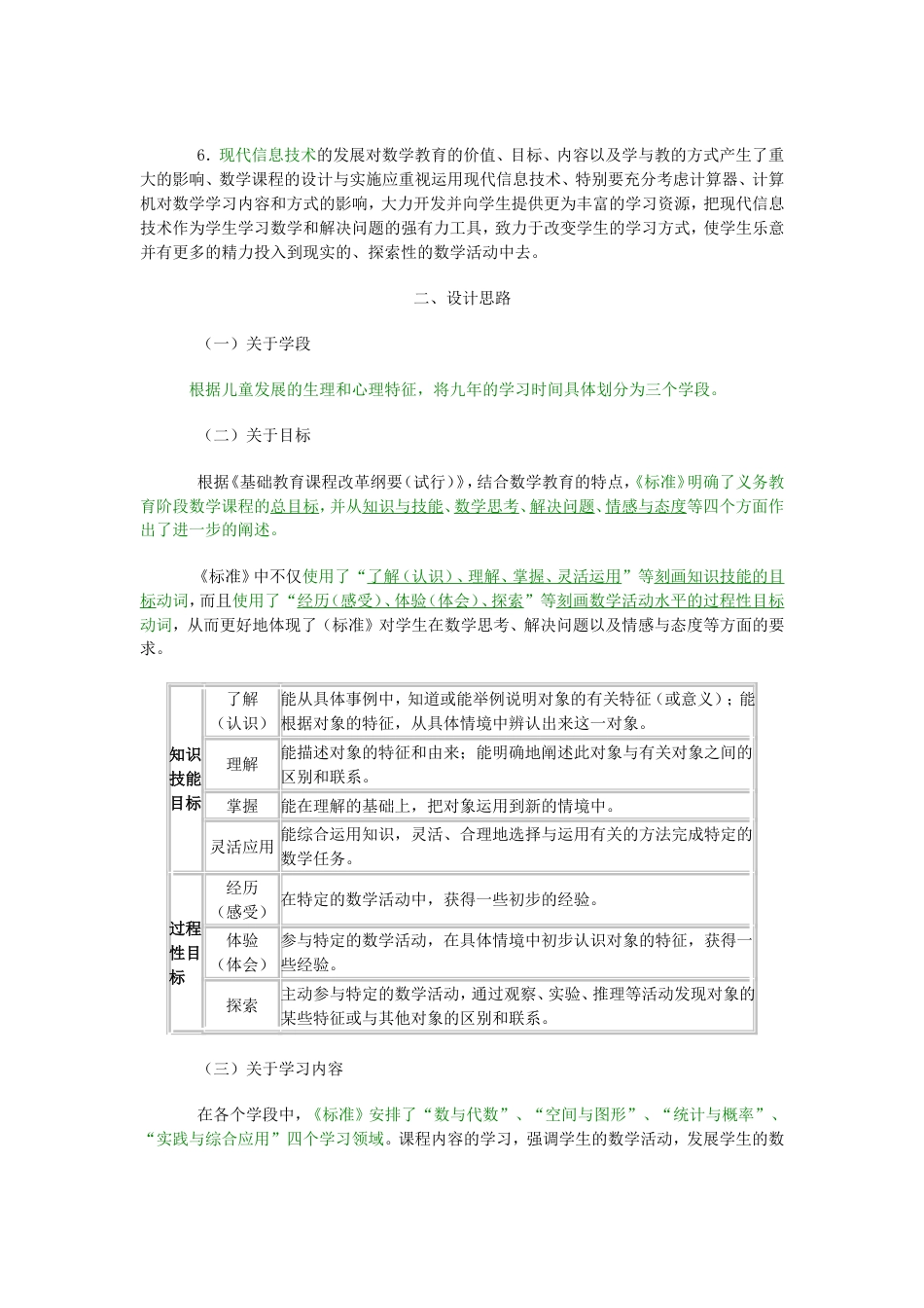 《义务教育数学课程标准》实验稿_第2页