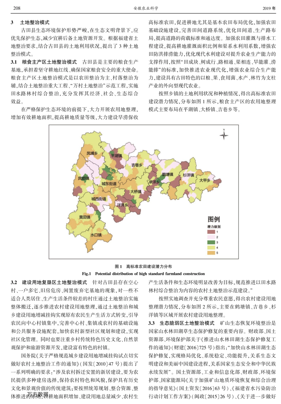 生态文明背景下土地整治模式探索——以福建省古田县为例  [5页]_第3页