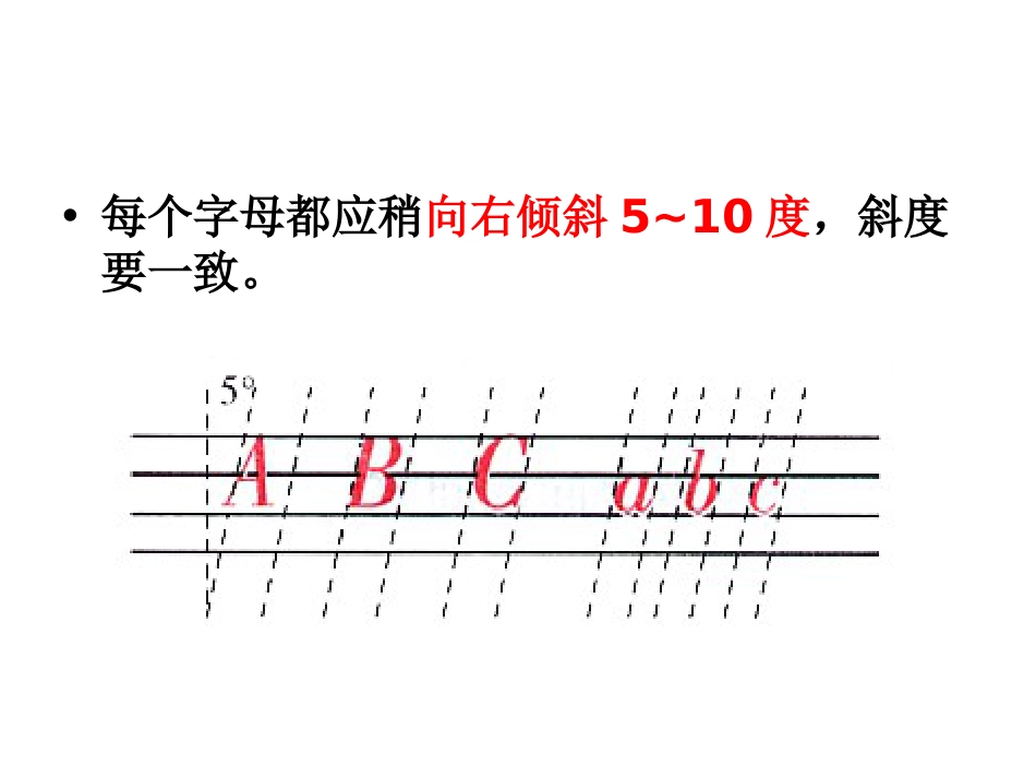 26个英文字母书写注意事项及笔顺动态演示ppt[31页]_第2页