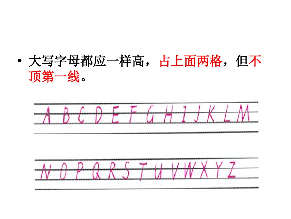 26个英文字母书写注意事项及笔顺动态演示ppt[31页]_第3页