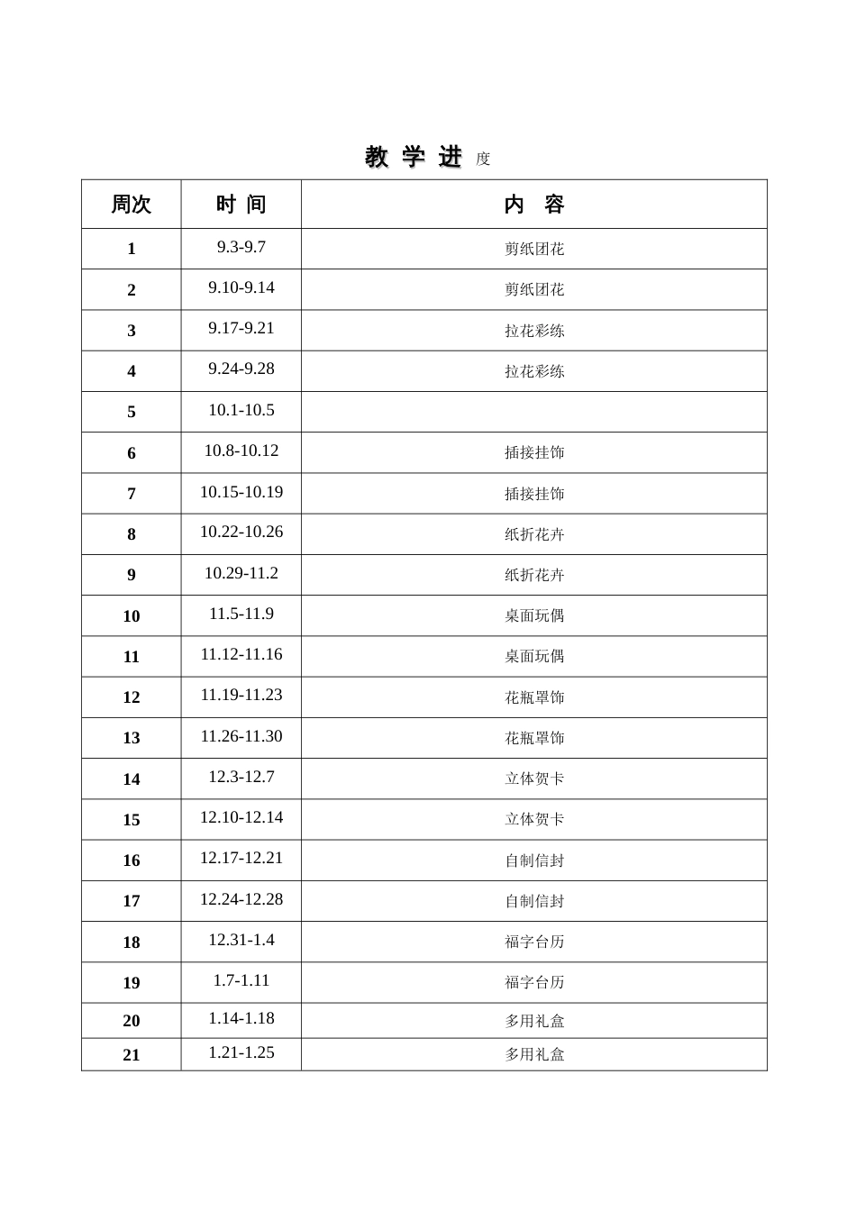 苏教三上劳技计划_第3页