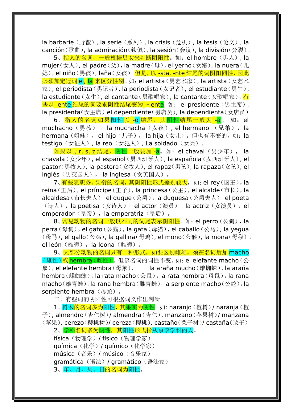 《现代西班牙语》第一册讲解及答案_第3页