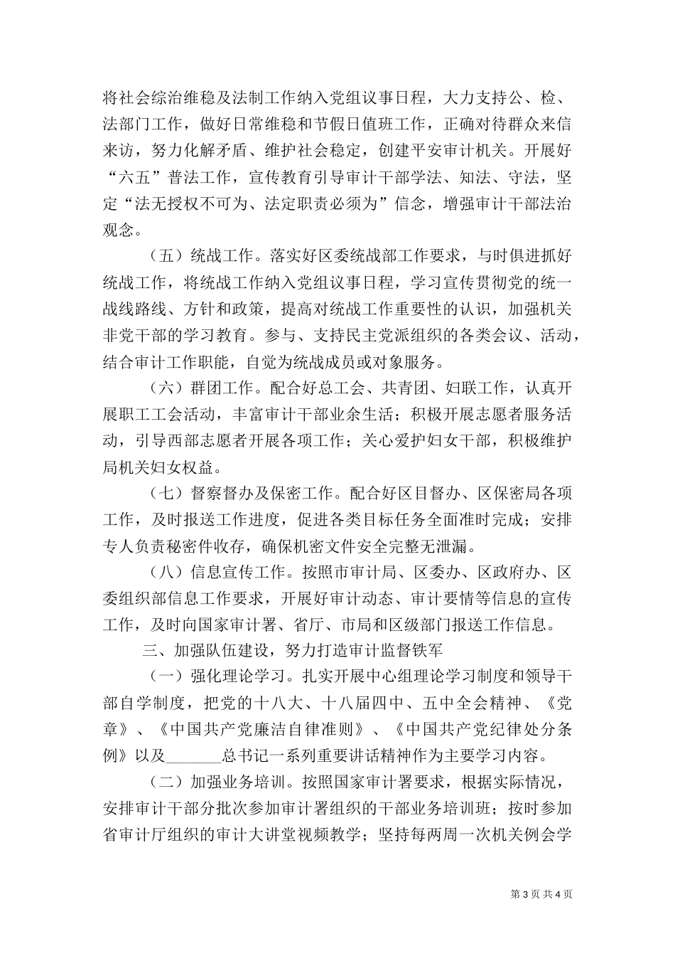 审计局工作计划（八）_第3页
