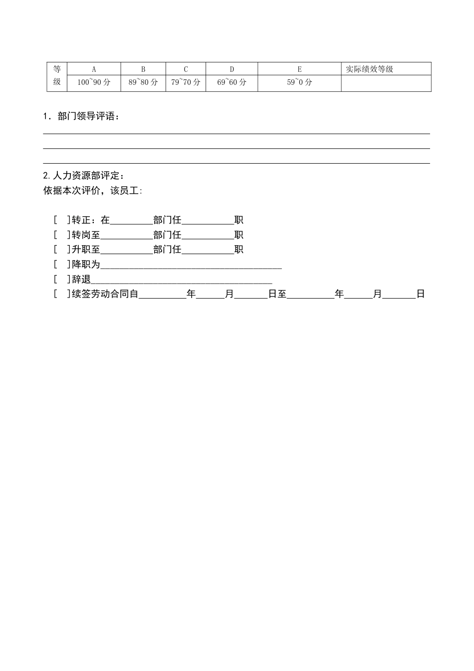 6烘焙师绩效考核表_第2页