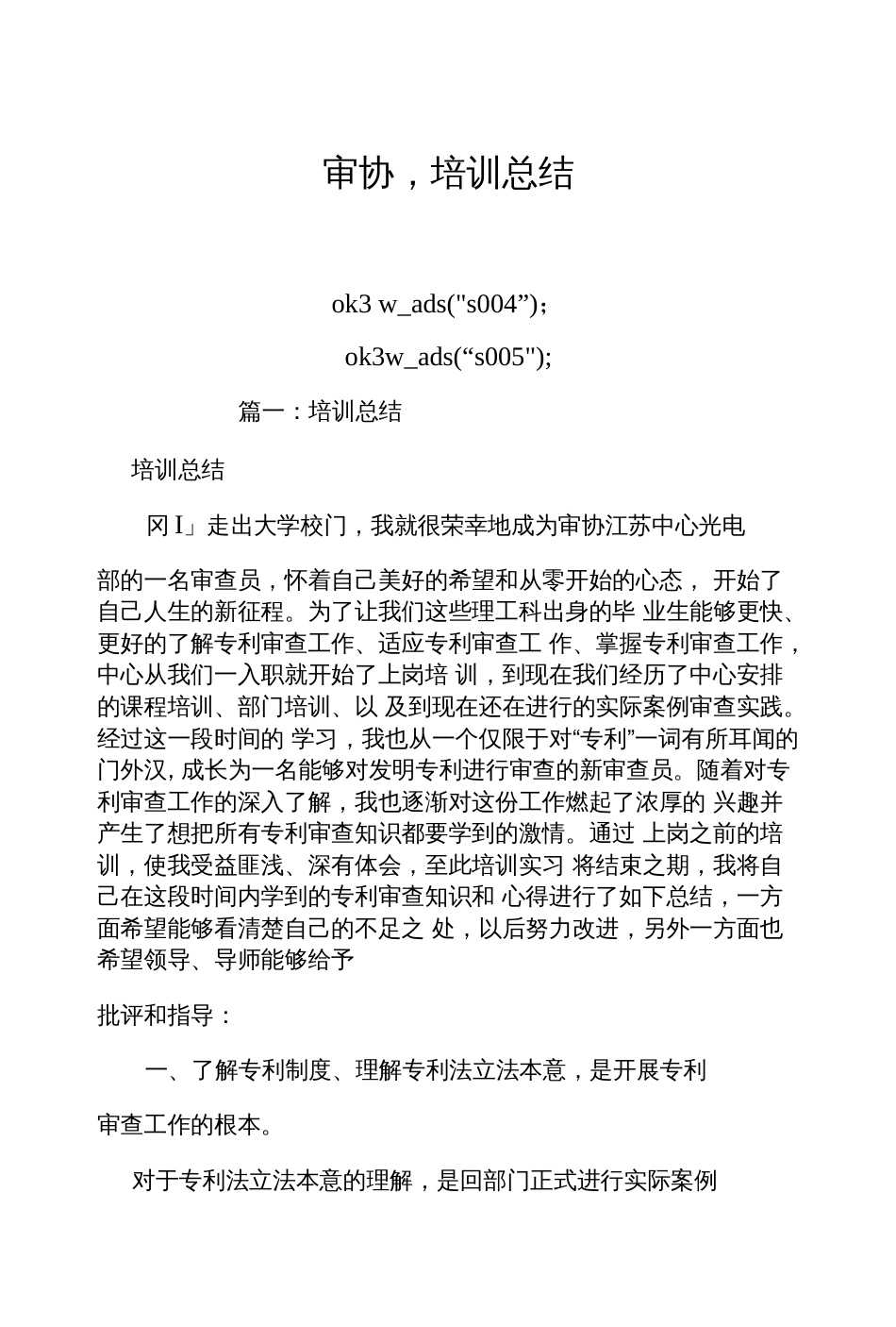 审协,培训总结[21页]_第1页
