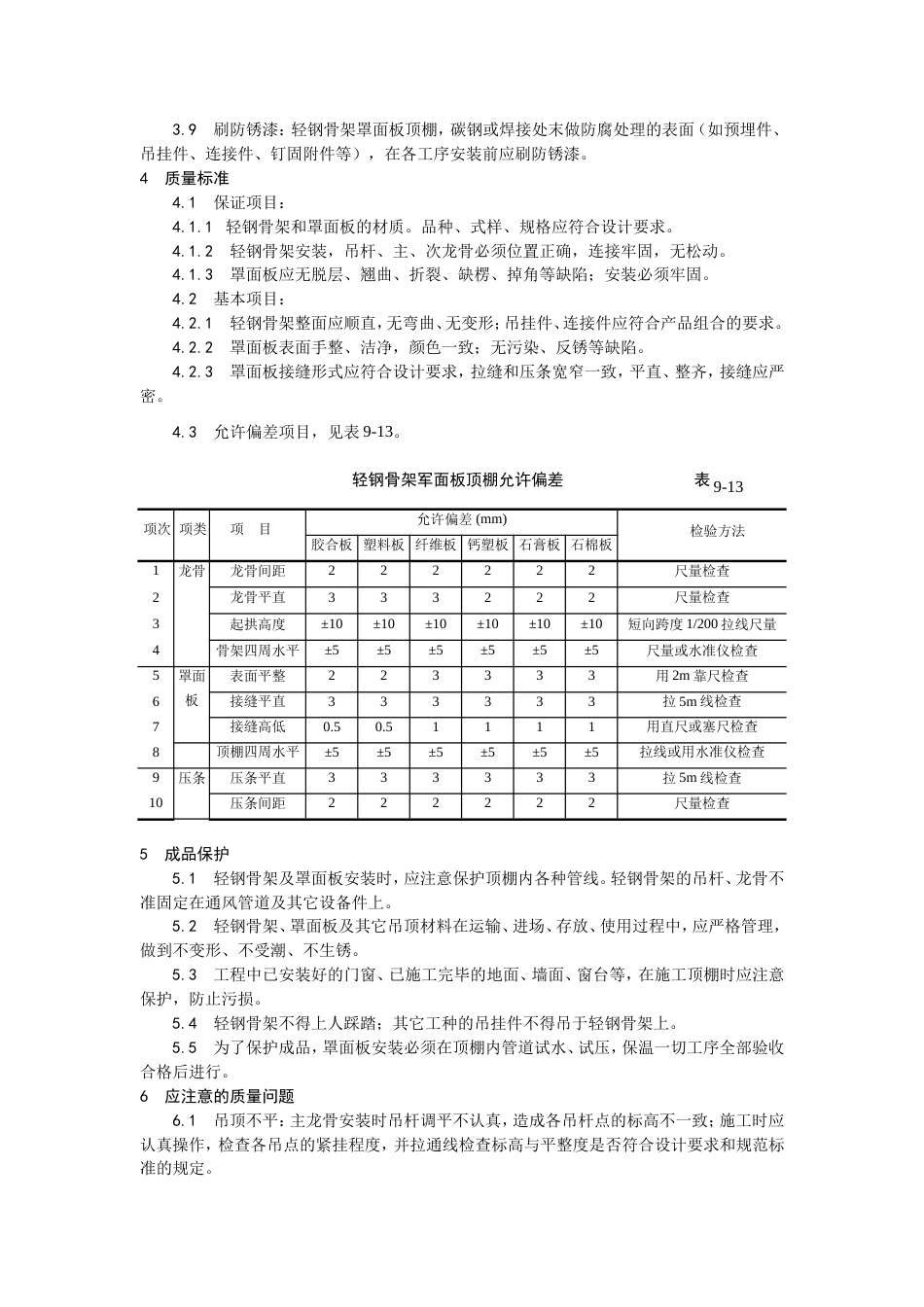 014轻钢骨架罩面板顶棚施工工艺[3页]_第3页