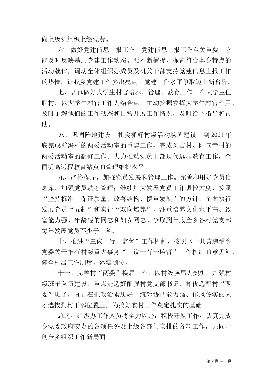 乡组织工作计划（一）_第2页