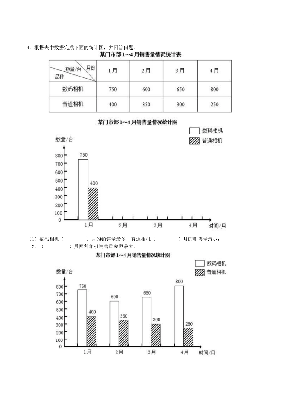 新人教版四年级数学下册第八单元测试卷(已审核)_第2页