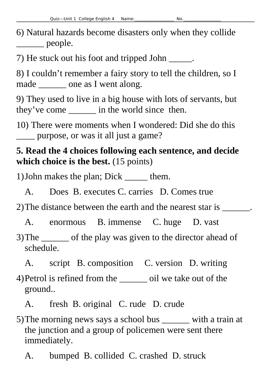 新视野第四册Quiz1unit12_第3页