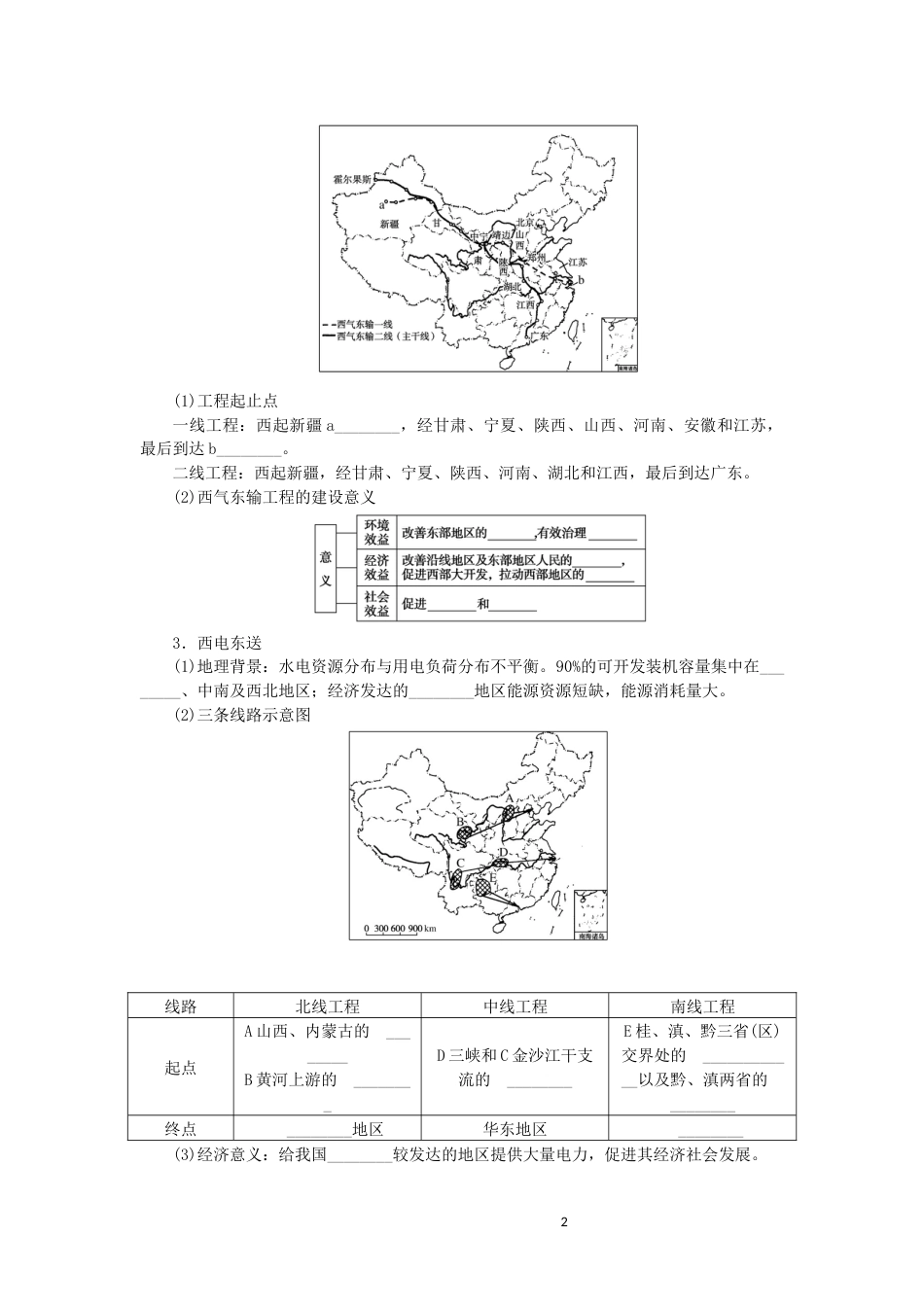 统考版2023版高三地理一轮复习第29讲区域经济联系讲义_第2页