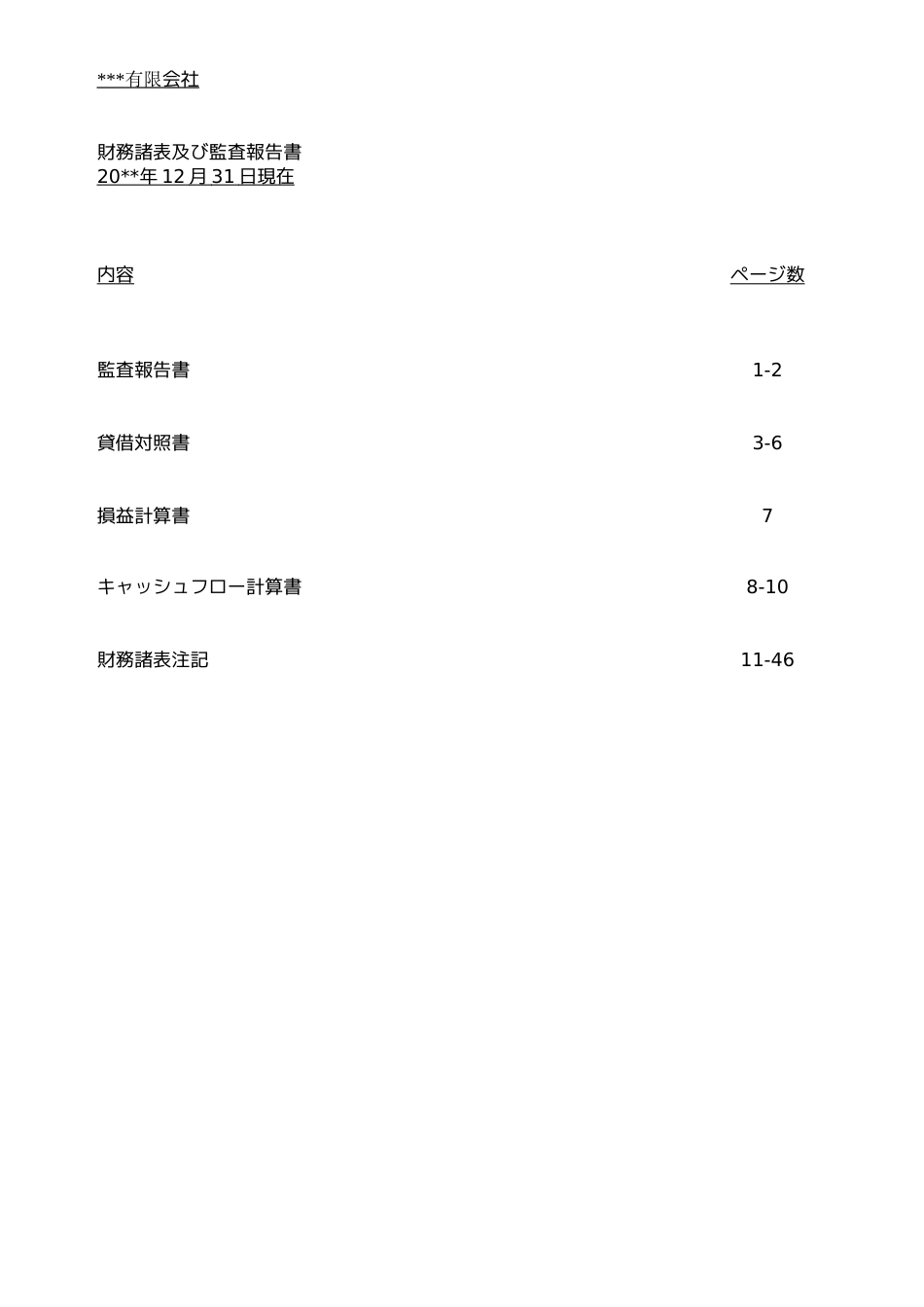 中国准则年报报表审计报告和报表附注日文模板[48页]_第2页