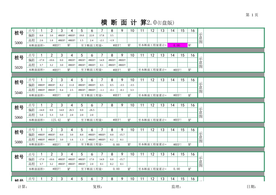 Excel土方断面速算表[0页]_第1页