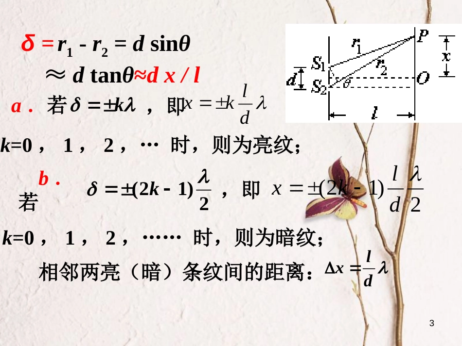 高中物理 第五章 光的波动性 第2节 《实验探究：用双缝干涉测光的波长》课件 教科版选修3-4_第3页