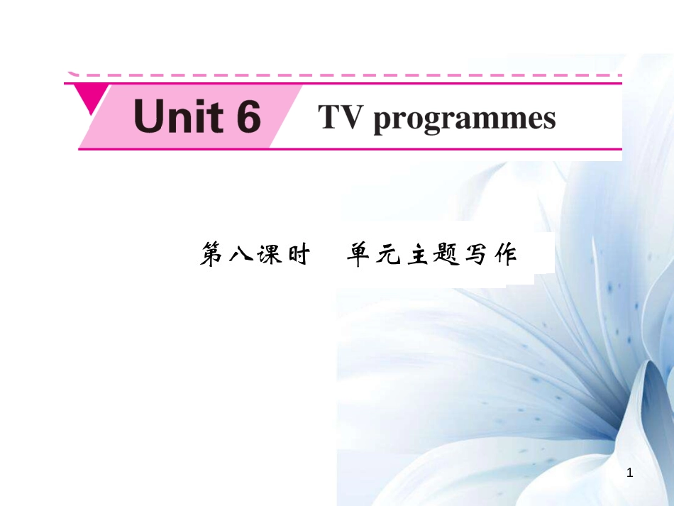 九年级英语上册 Unit 6 TV programmes（第8课时）课件 （新版）牛津版[共6页]_第1页