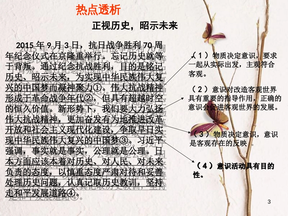（全国通用Ⅱ）高考政治一轮复习 考点专题 模块4 单元14 课时2 把握思维的奥妙 热点突破 正视历史昭示未来课件_第2页